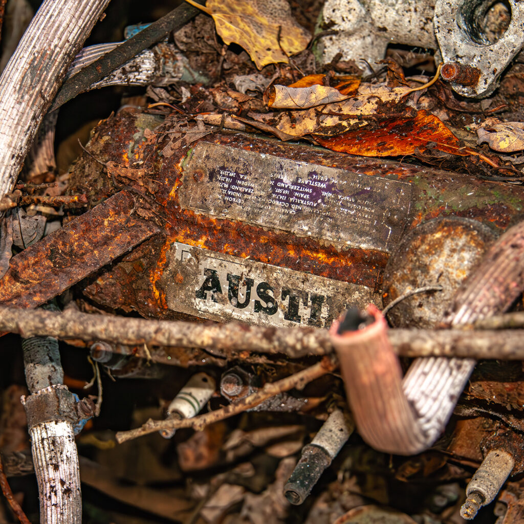 Bil bilvrak Austin rust